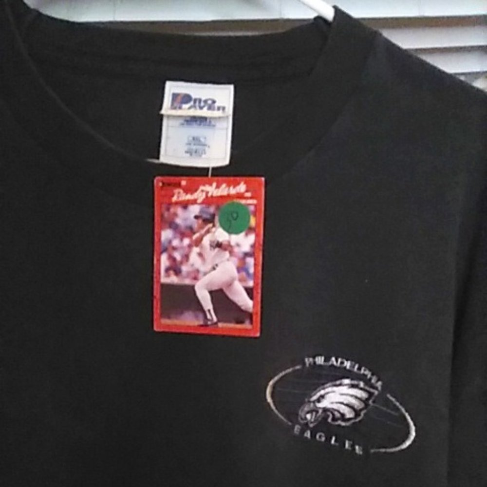 T-Shirt Philadelphia Eagles XXL Black Long Sleeve Pro Player Sports